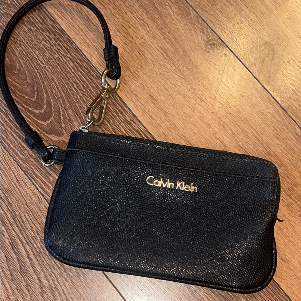 Calvin Klein Black Wristlet